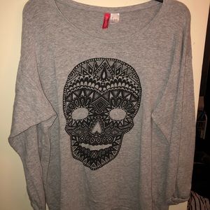 Skull Long sleeve top